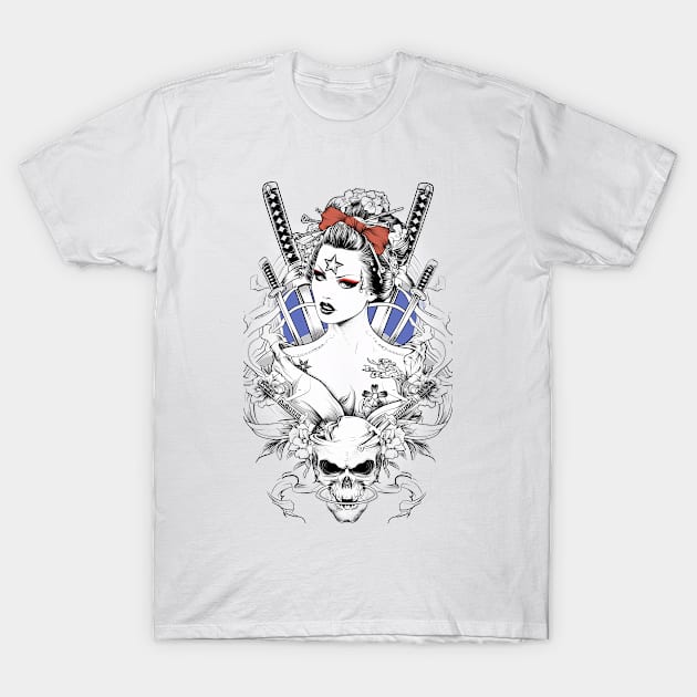 Geishas and Bushido, Eastern Culture Graphic T-shirt 16 T-Shirt by ToddT